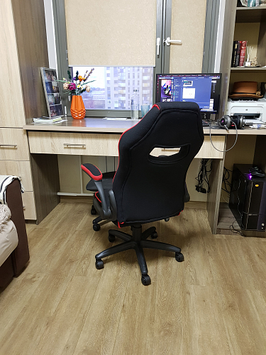 Компьютерное кресло Plast 1 red / black фото покупателя 5